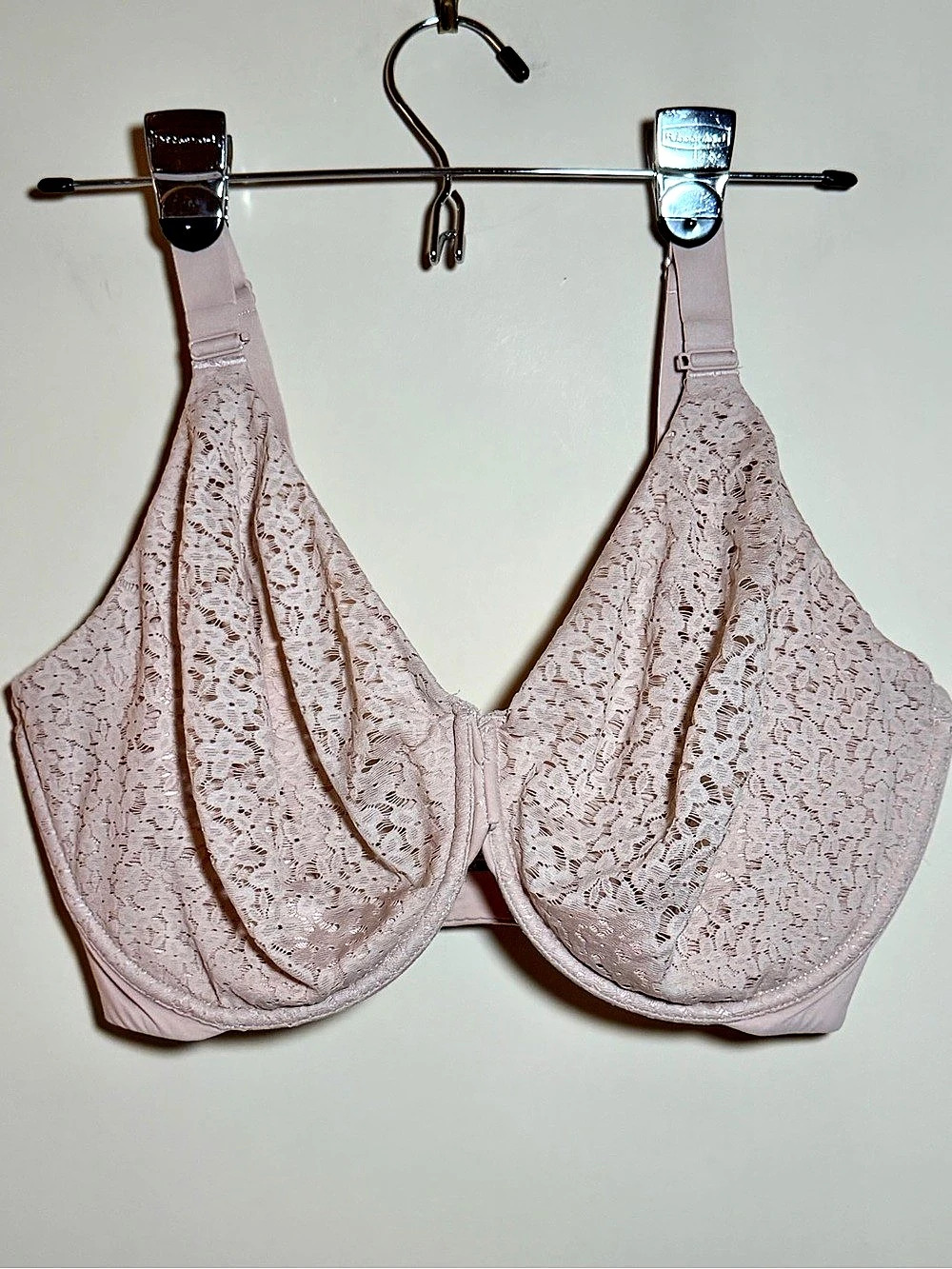 Chantelle Norah Lace Front Closure Underwire Bra 40DDD Nude Beige Unlined